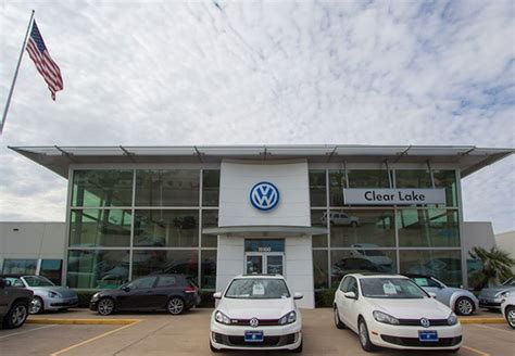 Clear lake volkswagen - Volkswagen of Clear Lake is dedicated to providing certified vehicle services and an exceptional level of customer service to our customers. We achieve this by employing VW-certified technicians who use OEM parts , and by offering unbeatable conveniences and amenities such as flexible service hours, complimentary multi-point inspections , and ... 